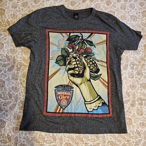 Obey Imperial Glory Gray Graphic Tee